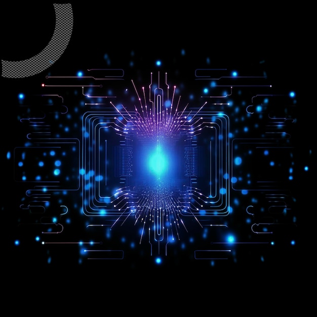 Efecto de luz del espectro de datos