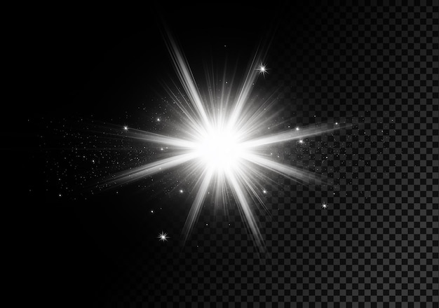 Efecto de la luz de las estrellas brillantes