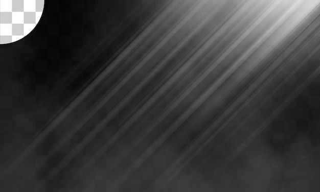 Efecto de luz con fondo transparente