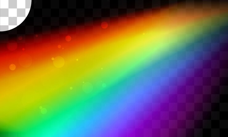 PSD efecto de luz con fondo transparente
