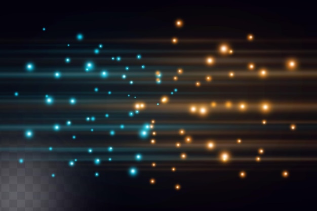 Efecto de luz de movimiento para banderas líneas azules el efecto de la velocidad en un fondo azul líneas rojas