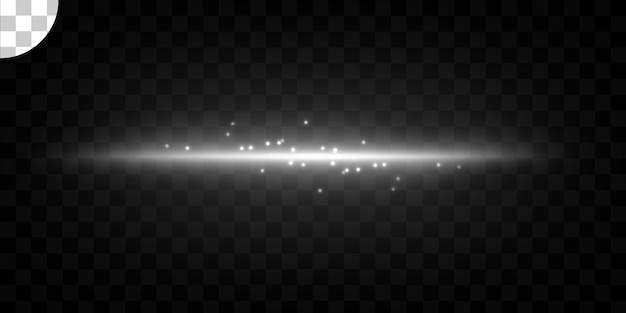 Efecto de luz sobre fondo transparente.