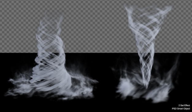 Efecto mágico de vórtice renderizado 3d aislado