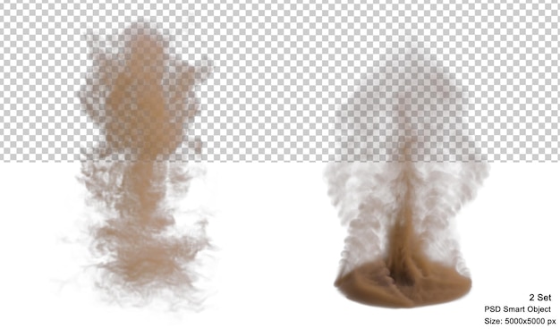 Efecto de mago de arena renderizado 3d aislado