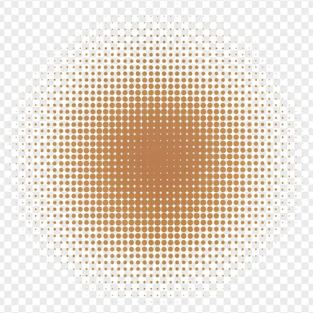 Efecto de medio tono detallado aislado en un fondo transparente para el efecto fotográfico