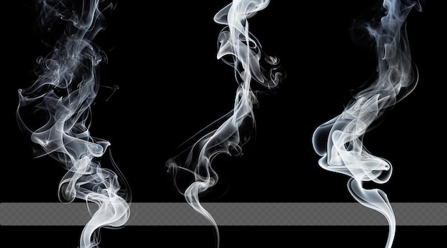 Efecto de niebla de humo de cigarrillo abstracto PSD transparente