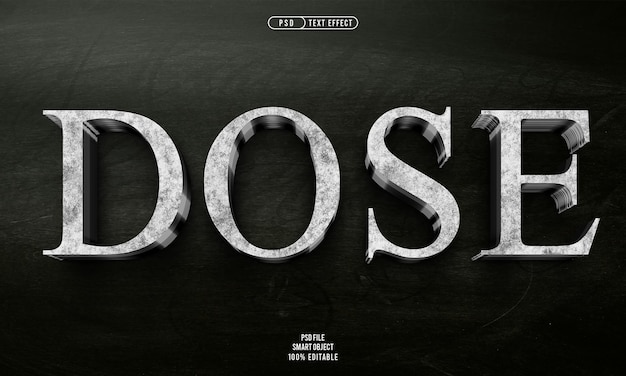 Efecto PSD editable de la dosis 3D 2280