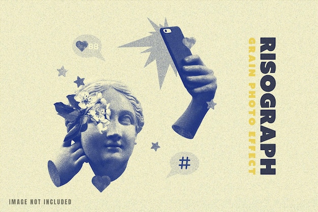 Efecto risógrafo vintage