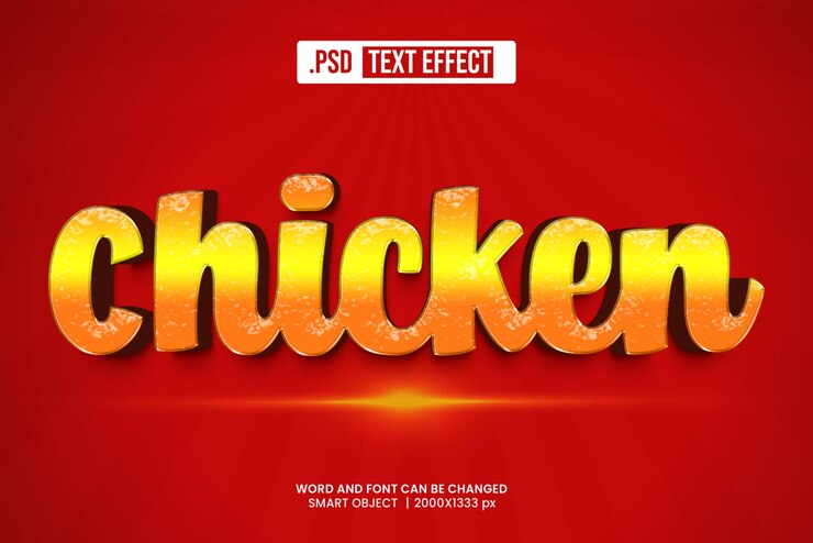PSD efecto de súper texto 3d editable