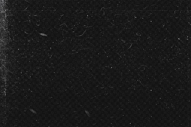 Efecto de superposición de grano de película o polvo y textura rayada aislado en fondo transparente