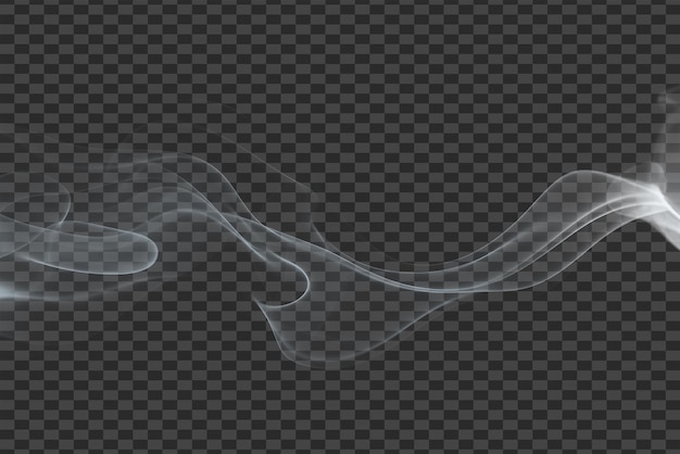 Efecto de superposición de humo aislado de PNG