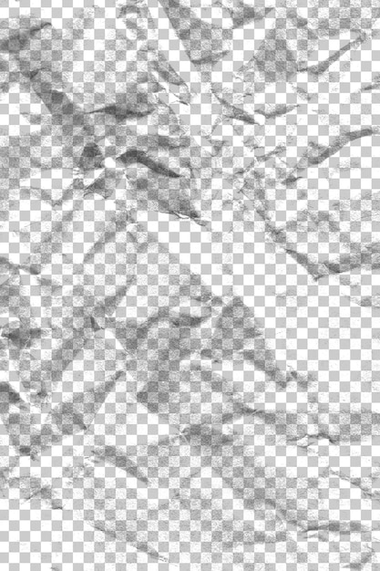 Efecto de superposición de la textura del papel arrugado png superficie del papel arruinada
