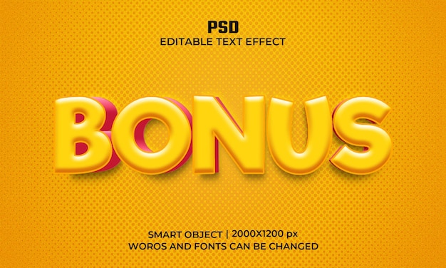 Efecto de texto 3D adicional editable