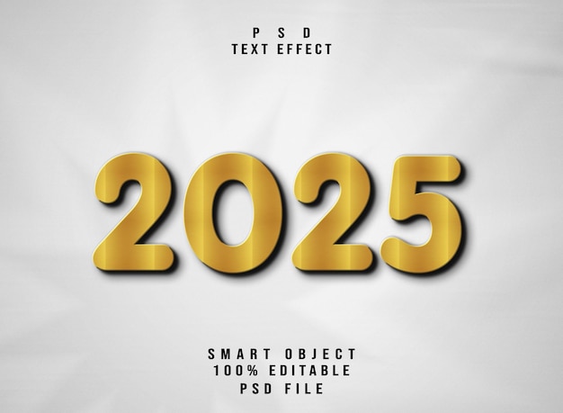Efecto de texto 3D dorado