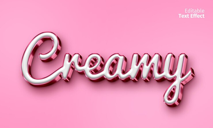 PSD efecto de texto 3d editable preestablecido