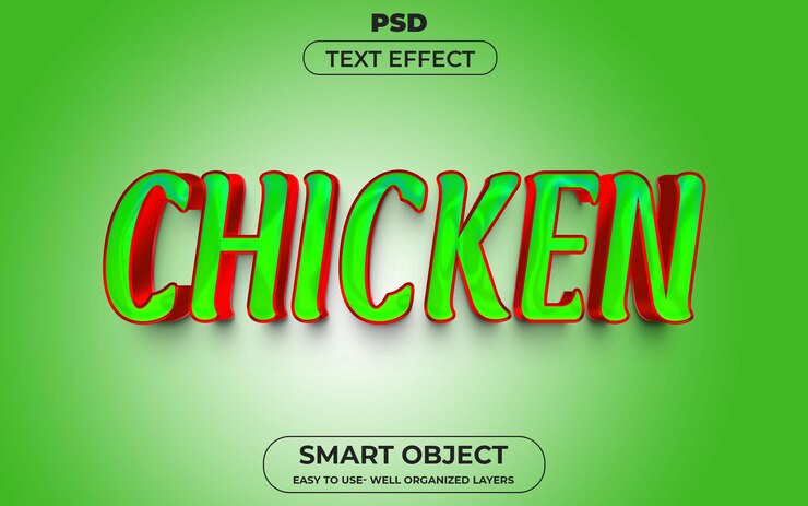 PSD efecto de texto 3d editable de psd colorido
