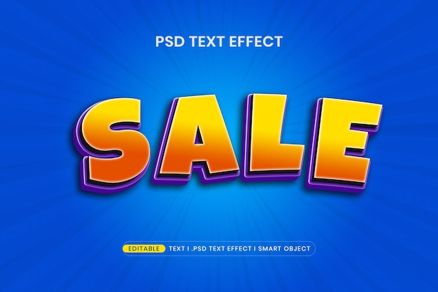Efecto de texto 3D editable