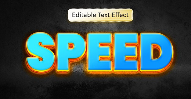 Efecto de texto 3D editable