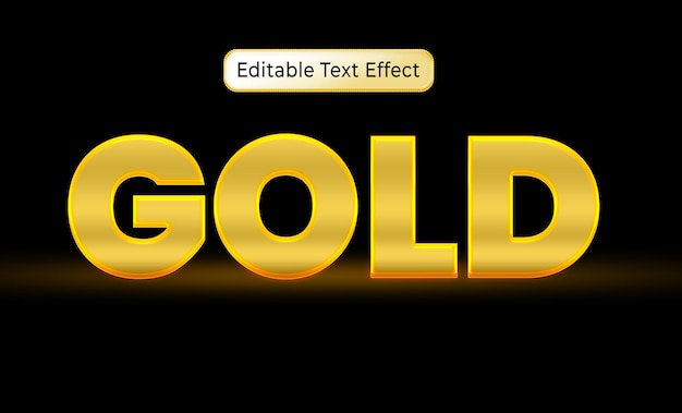 Efecto de texto 3d editable