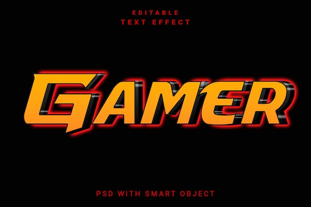 Efecto de texto 3D de GANER