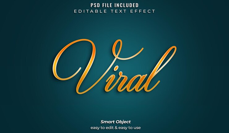 Efecto de texto 3D de lujo PSD