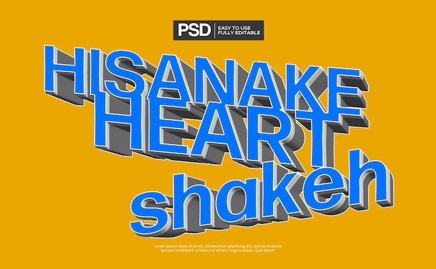 Efecto de texto 3d sencillo
