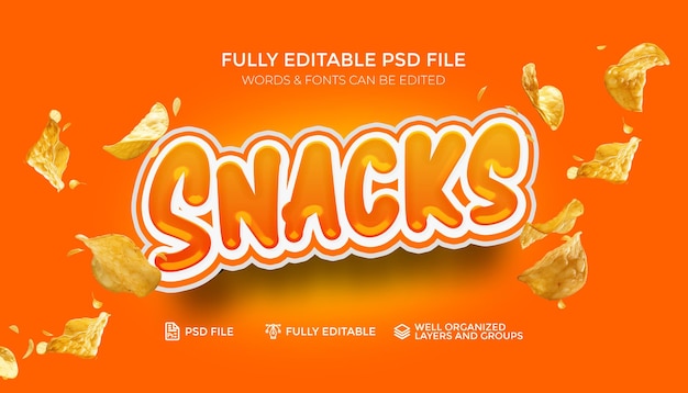 Efecto de texto 3D totalmente editable con archivo PSD de objeto inteligente