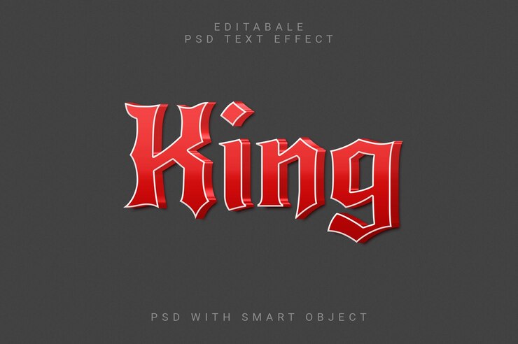 PSD efecto de texto en 3d