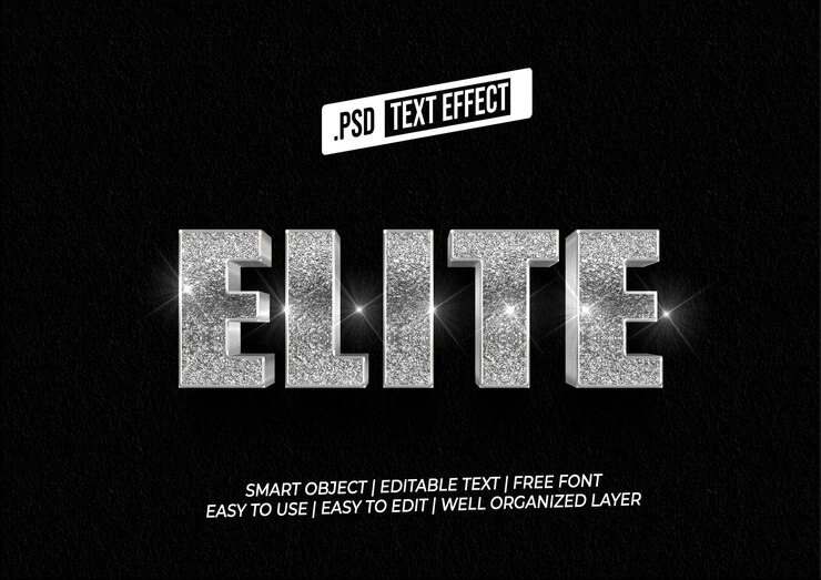 PSD efecto de texto 3d
