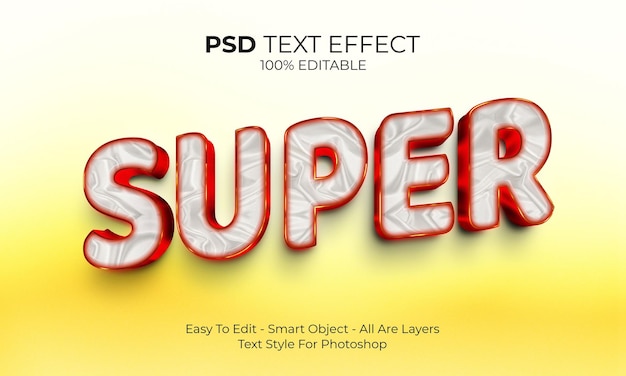 PSD efecto de texto en 3d