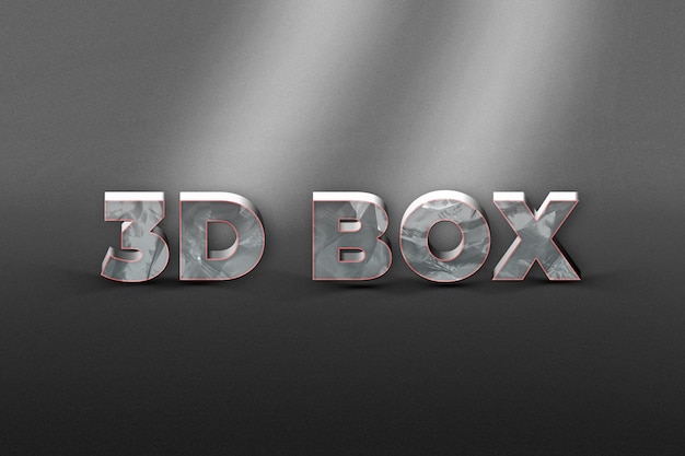 PSD efecto de texto en 3d