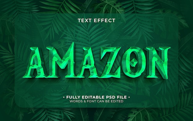 PSD efecto de texto de amazon