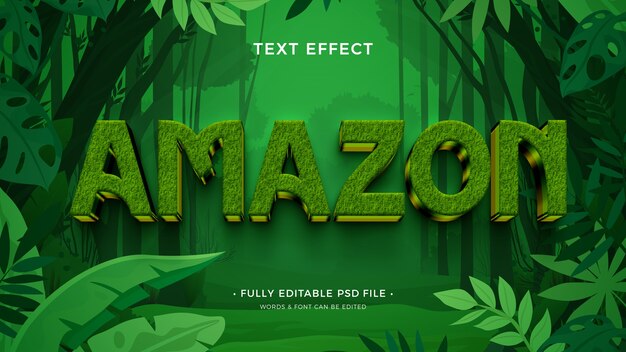 efecto de texto de amazon