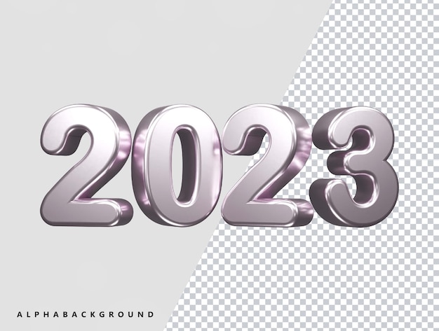 Efecto de texto de año nuevo 2023