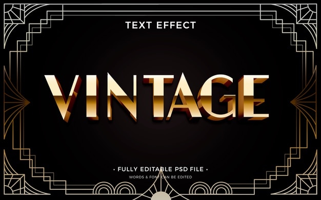 Efecto de texto antiguo