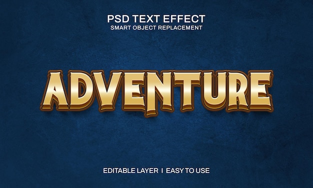 Efecto de texto de aventura
