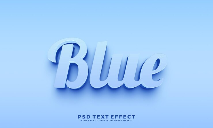 Efecto de texto azul
