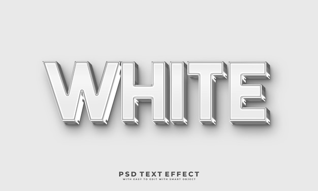 Efecto de texto blanco