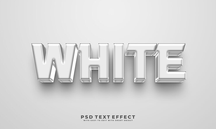 Efecto de texto blanco
