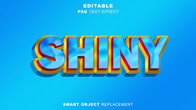Efecto de texto brillante