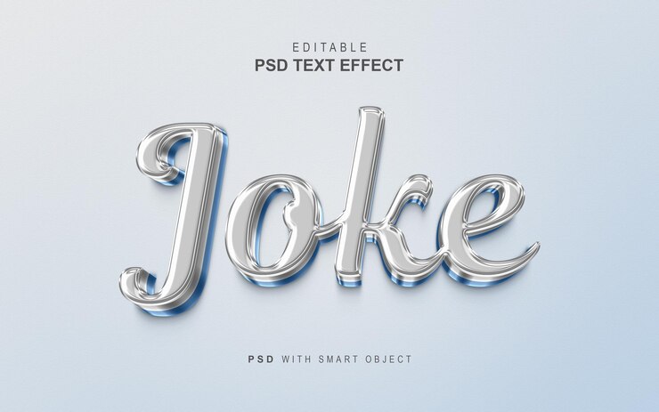 PSD efecto de texto de broma