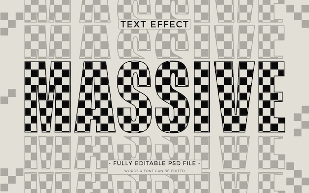 Efecto de texto de brutalismo