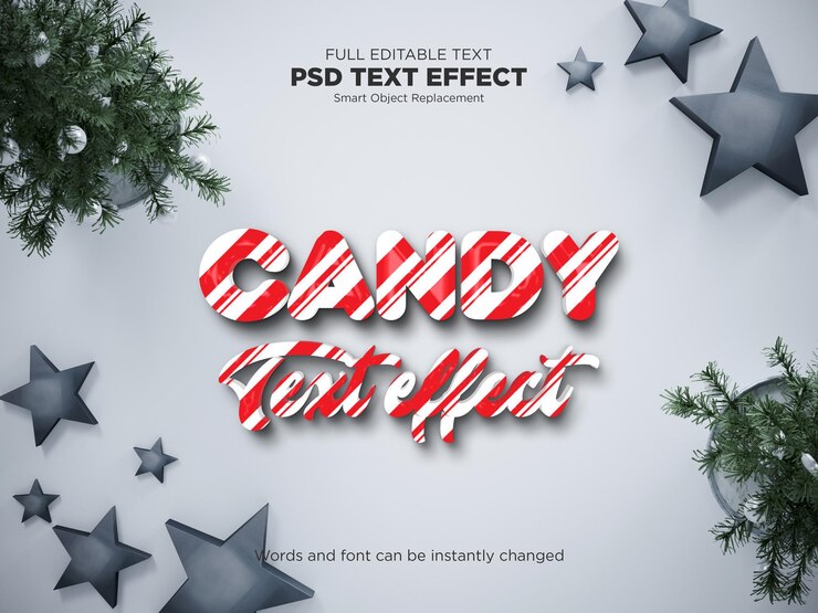 PSD efecto de texto caramelo