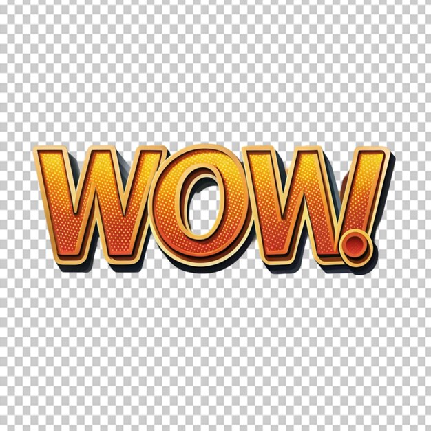 Efecto de texto cómico WOW
