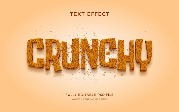 Efecto de texto crujiente