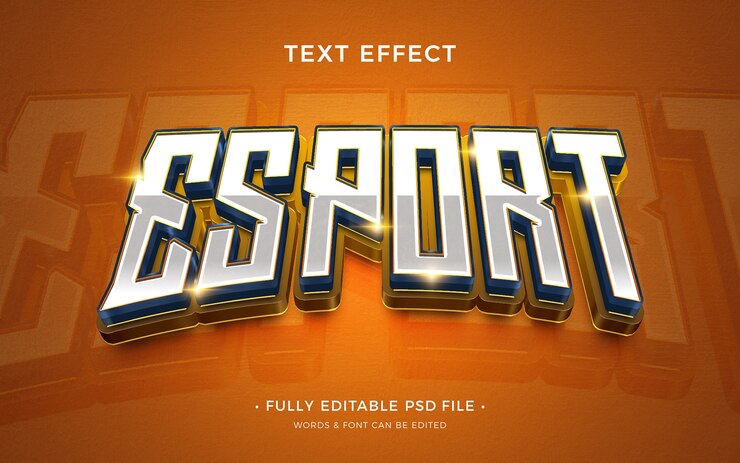 PSD efecto de texto deportivo