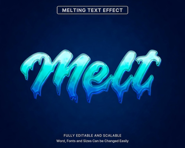 Efecto de texto derretido