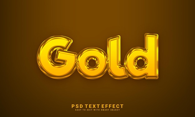 Efecto de texto dorado
