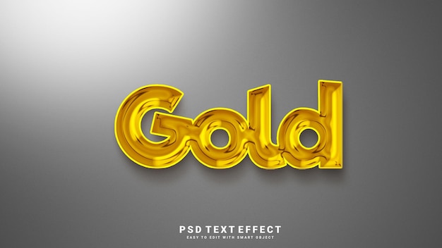 Efecto de texto dorado