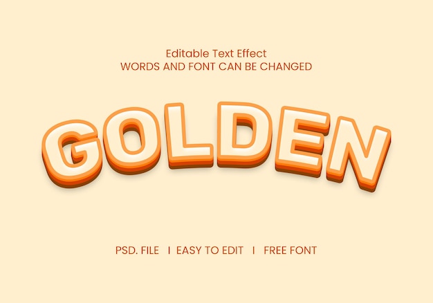 Efecto de texto dorado